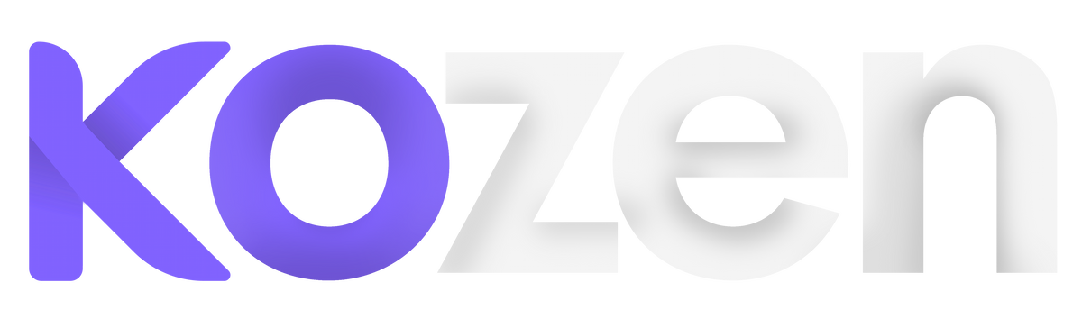 Kozen Logo White